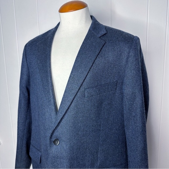 Joseph Abboud Heritage Lanificio CASHMERE Herringbone Blazer - Picture 1 of 12